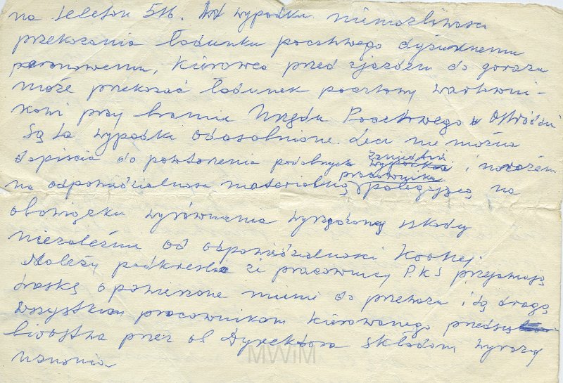 KKE 5609a.jpg - Dok. Skarga na PKS Michała Katkowskiego do Dyrektora Państwowej Komunikacji Samochodowej w Ostródzie, Ostróda, 1968 r.